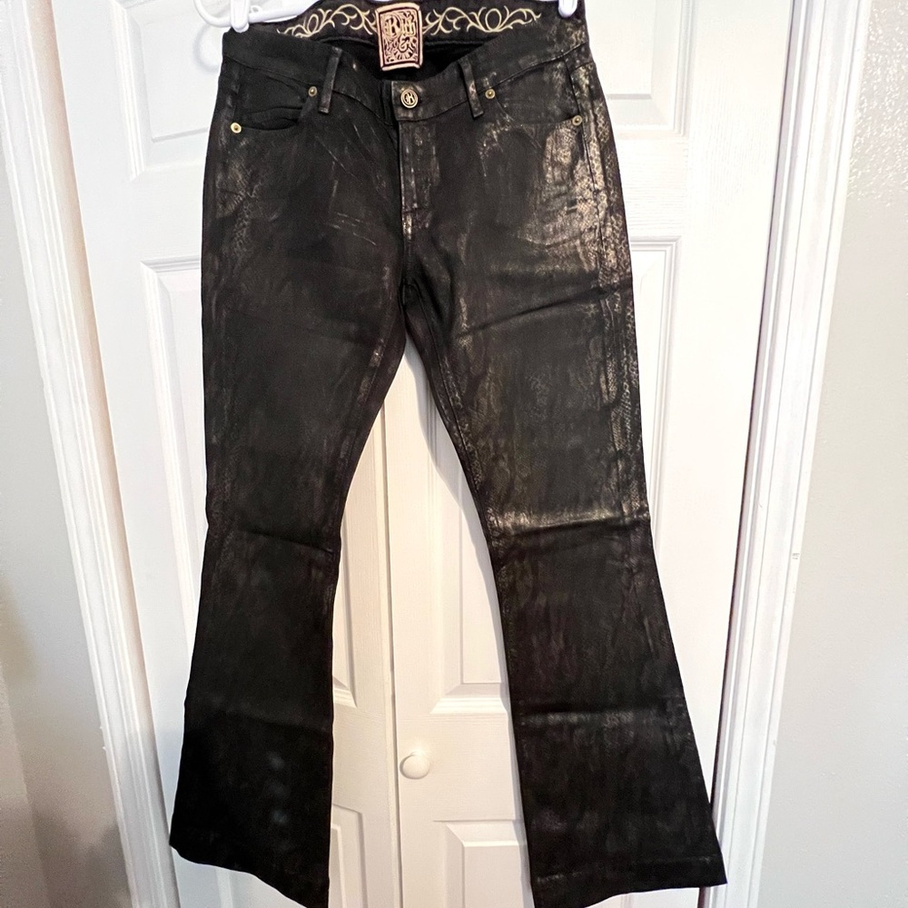 Rich & Skinny Snakeprint Bootcut Jeans Size 29